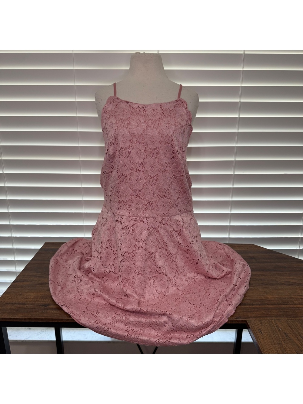 No Boundaries Pink Lace Fit and Flare Dress Size XXL